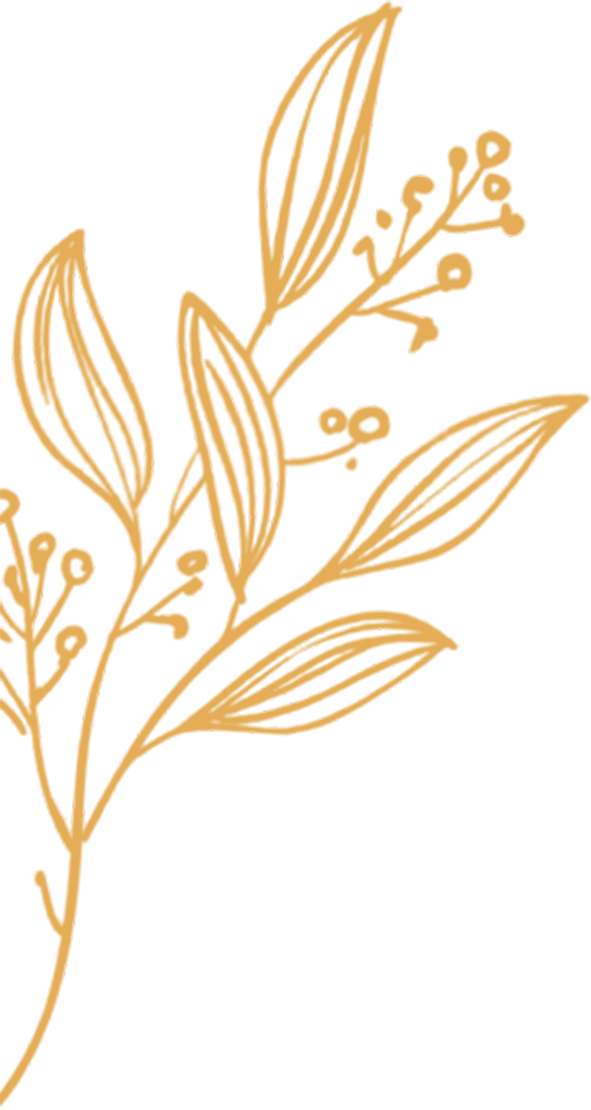 hoja dorada izquierda